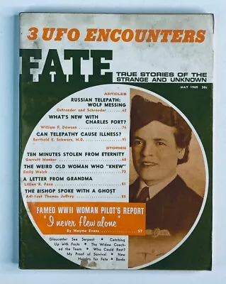 VTG Fate Magazine May 1969 Vol 22 No. 5 Russian Telepath Wolf Messing No Label • $9.95