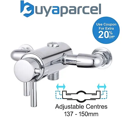 £70.19 • Buy Dual Control Thermostatic Exposed Shower Mixer Valve - 137mm To 150mm Centres