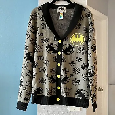 Batman Men’s Unisex Ugly Christmas Sweater Cardigan Size Small • $29