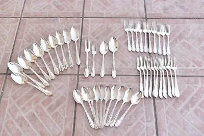 Mappin & Webb MWE20 Pattern Silverplate Flatware Set 44 Pieces Serves 11 • $75