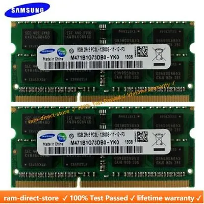 SAMSUNG 8GB DDR3L 1600MHz 204-Pin Sodimm Memory LAPTOP RAM PC3L-12800 LOT DDR3L • $18.59