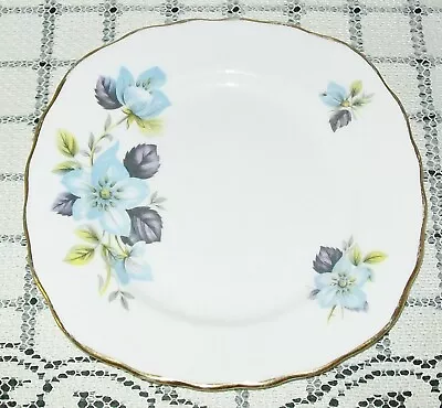 VINTAGE 'QUEEN ANNE' SIDE PLATE Ridgway Potteries England Blue Flowers 15.5cm • $18.61