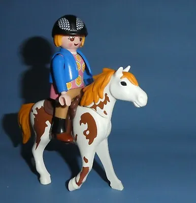 Playmobil Horse & Rider / Jockey For Farm Stable Countryside  / Rider • £1.65