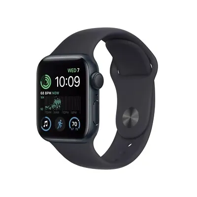 Apple Watch (GPS + LTE) Series 7 41MM Midnight Aluminum Case Midnight Sport Band • $168.26