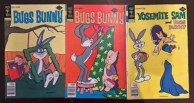 Bugs Bunny #191 #192 Yosemite Sam #50 Gold Key Comics 1977 3 Issues 35 Cents • £10.28