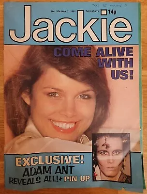 MAGAZINE - Vintage Jackie Magazine No #904 May 2nd 1981 Adam Ant Interview • £8