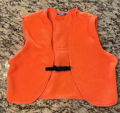 Vintage Cabelas Orange Hunter Safety Size Small Vest Deer Hunter Small Game • $14.98