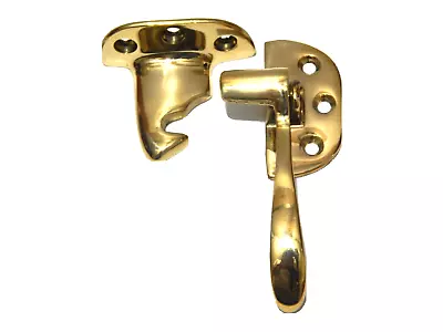 Antique Ice Box Latch Cast Brass Polished Right Hand • $26.98