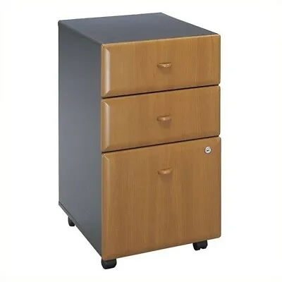 Scranton & Co 3 Drawer Mobile File Cabinet In Natural Cherry • $324.87