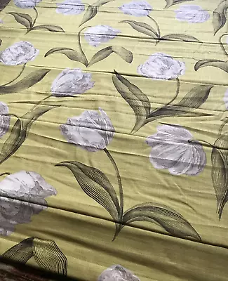 Roman Blind HARLEQUIN W131cm XD158cm Bespoke Floral Etched Tulips  Liana  Linen • £58