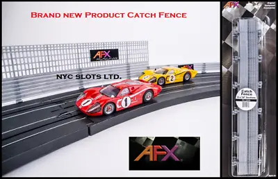 New AFX Catch Fence 8 Piece 14  Sections Mega G+ Fits AW HO Slot Car AFX 22054 • $19.95