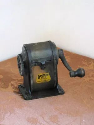 Vintage DEXTER #3 PENCIL SHARPENER Made In The USA Chicago Works. Nice • $19.99