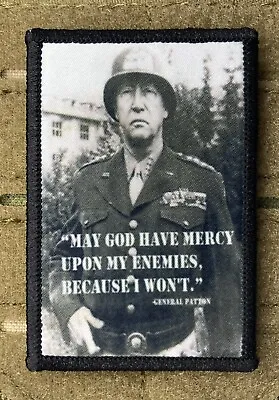General Patton Last Morale Patch / Military Badge ARMY Tactical Hook & Loop 70 • $8.99