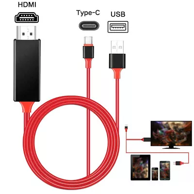 £8.69 • Buy For Samsung S8 USB 3.1 Type C To HDMI TV HDTV Video With Charging Cable Adapter