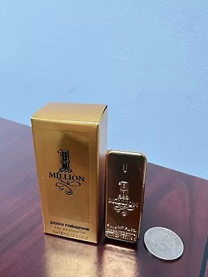 1 MILLION By PACO RABANNE 0.17 FL Oz / 5 ML Eau De Toilette Miniature Splash  • $16.49