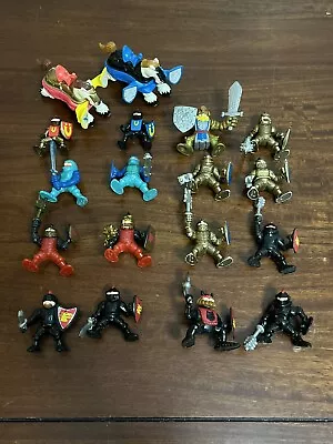 Fisher Price Great Adventures Lot Of 18 Castle Magic Black Knights Horses Gold • $49.99