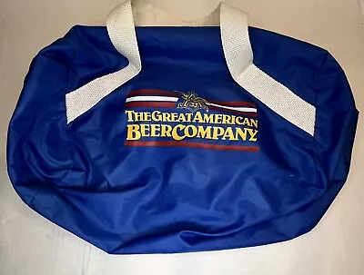 VINTAGE ANHEUSER BUSCH GREAT AMERICAN BEER GYM DUFFLE BAG 80s 90s • $9.99