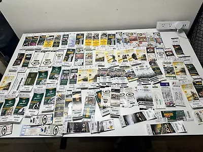 OVER 100 Green Bay Packers Ticket Stubs Favre Butler Rodgers Many Years!!! • $20