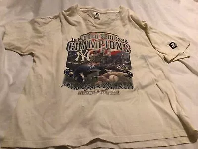 Vintage 1998 NY Yankees World Series Championship T-shirt LG Official Club Shirt • $20