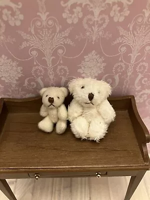 Dolls House Miniature 1/12 Scale 2 Tiny Teddy Bears • £5