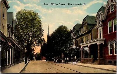 Postcard South White Street In Shenandoah Pennsylvania • $8