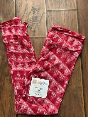 Os Valentines Day Lularoe Leggings Nwt Vday Hearts Xoxo • $12