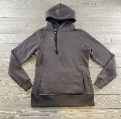 Motorfist Women's Gray Sherpa Lined 1/4 Zip Hoodie Sweatshirt Size Large • $16.99