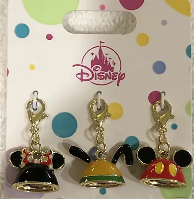Disney Parks Mickey Pluto Minnie Ears Charms For Necklace Or Bracelet • $15.95