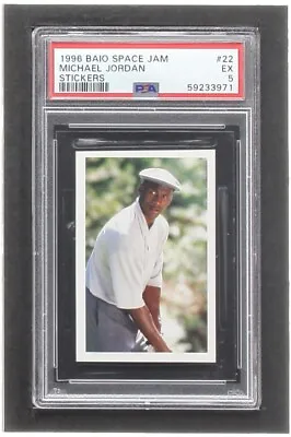Michael Jordan Playing Golf 1996 Panini BAIO Space Jam Album Stickers 22 (PSA 5) • $22.49