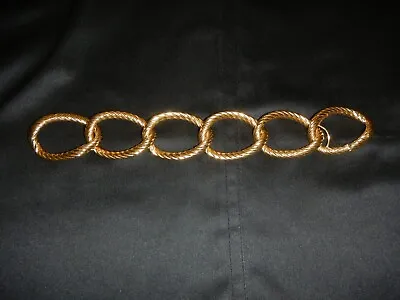 Verdura 18k Yellow Gold Rope Large Link Bracelet/Cuff • $22500