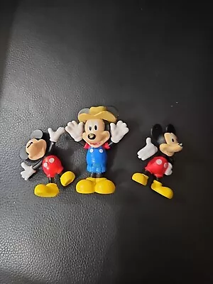 3 Disney Mickey Mouse Toy Figurines  • $3.99