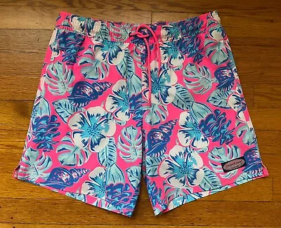 Vineyard Vines Swim Trunks Mens Small Floral Bathing Suit Shorts Bottoms • $16.50