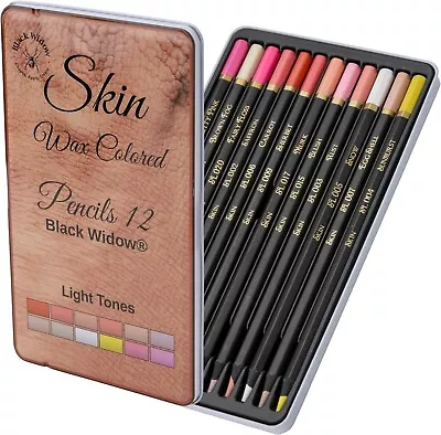 Light Tone Skin Pencils Perfect Coloured Pencils Set For Adults And Drawing For • £15.29