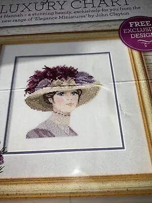 Hannah Elegance Miniatures Elegant Lady Cross Stitch Chart John Clayton • £4.99