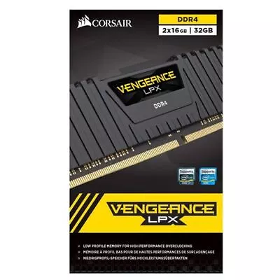 Corsair VENGEANCE LPX DDR4 RAM 32GB (2x16GB) 3200MHz CL16 CMK32GX4M2E3200C16 • £54