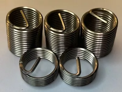 5 Recoil Threaded Inserts Steel Helical NPT 3/8-18 X  0.407/.900”L (24M259) • $9.95