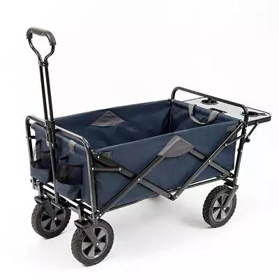 Mac Sports Collapsible Folding Outdoor Utility Wagon Cart W/ Table Navy (Used) • $87.06