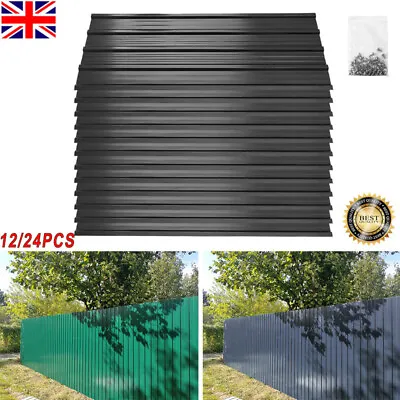 12/24PCS Roof Sheets Corrugated Panel Garage Carport Shed Metal Roofing Panel K • £35.94