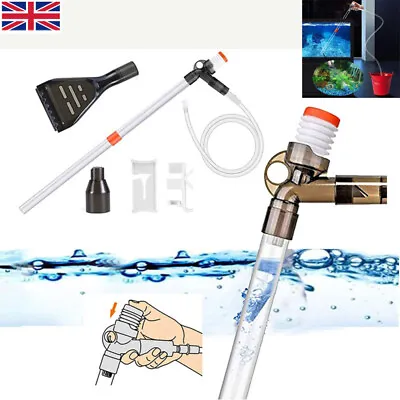 £11.12 • Buy Fish Tank Gravel Cleaner Kit Pump Siphon Water Clean Vacuum Aquarium Cleaning UK