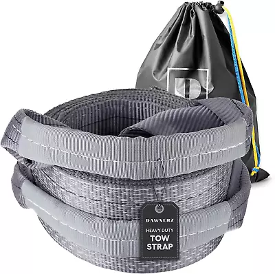 Tow Strap Heavy Duty 20 Ft 75000 Lbs -  Towing Rope 6 M 37 US Tons For Truck Van • $160.99