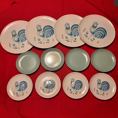 Vintage Aztec Melmac Dishes Plates & Saucers Rooster • $14.99