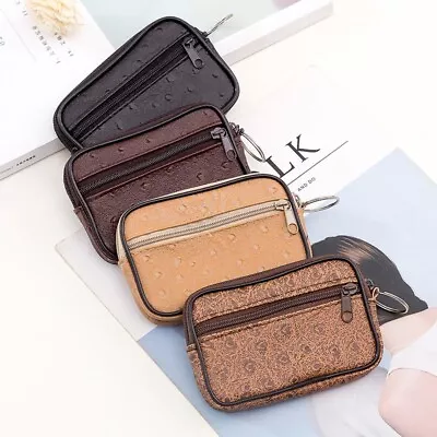 Rectangular Shape Small Coin Purse Mini Zero Money Bag Key Holder Man Wallet • £4.14