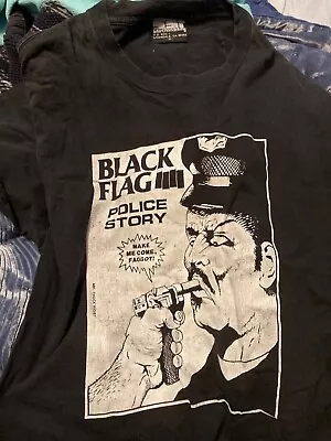 Black Flag Vintage Shirt Original SST Label XL • $325