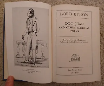 Don Juan And Other Satirical Poems Lord Byron 1935 Odyssey Press Hardcover • £15.83