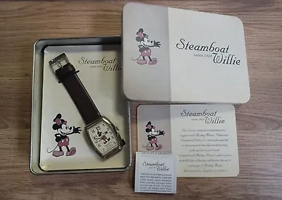 Steamboat Willie Watch In Box And Tin Brand New! • $29.95