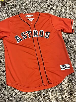 Houston Astros Majestic Cool Base Jersey Size L Simpkins Orange • $34.99