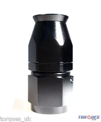 £6.99 • Buy AN -6 (AN6) STRAIGHT Stealth Black Teflon Hose Fitting 