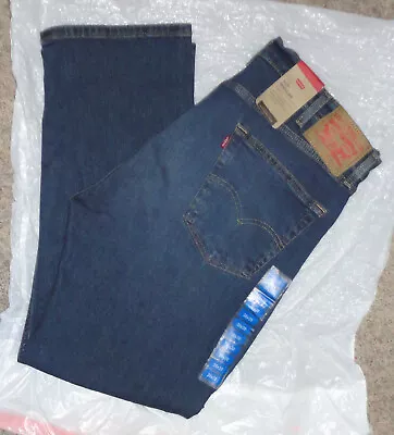 LEVI'S Mens 505 REGULAR-FIT STRAIGHT LEG STRETCH JEANS~Size 38 X 30~NEW • $37.95