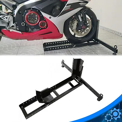 15  -22  Motorcycle Stand Wheel Chock Adjustable Upright 1800lb Capacity • $63.90