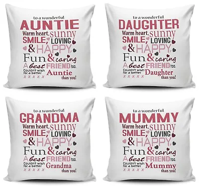 To A Wonderful Relative Lovely Cushion Cover • £7.99